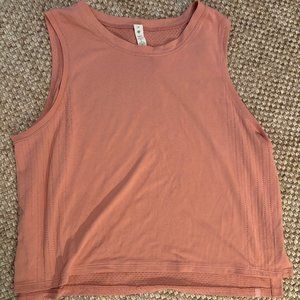 Lululemon Swiftly Breathe Crop Tank in Blush Size 10